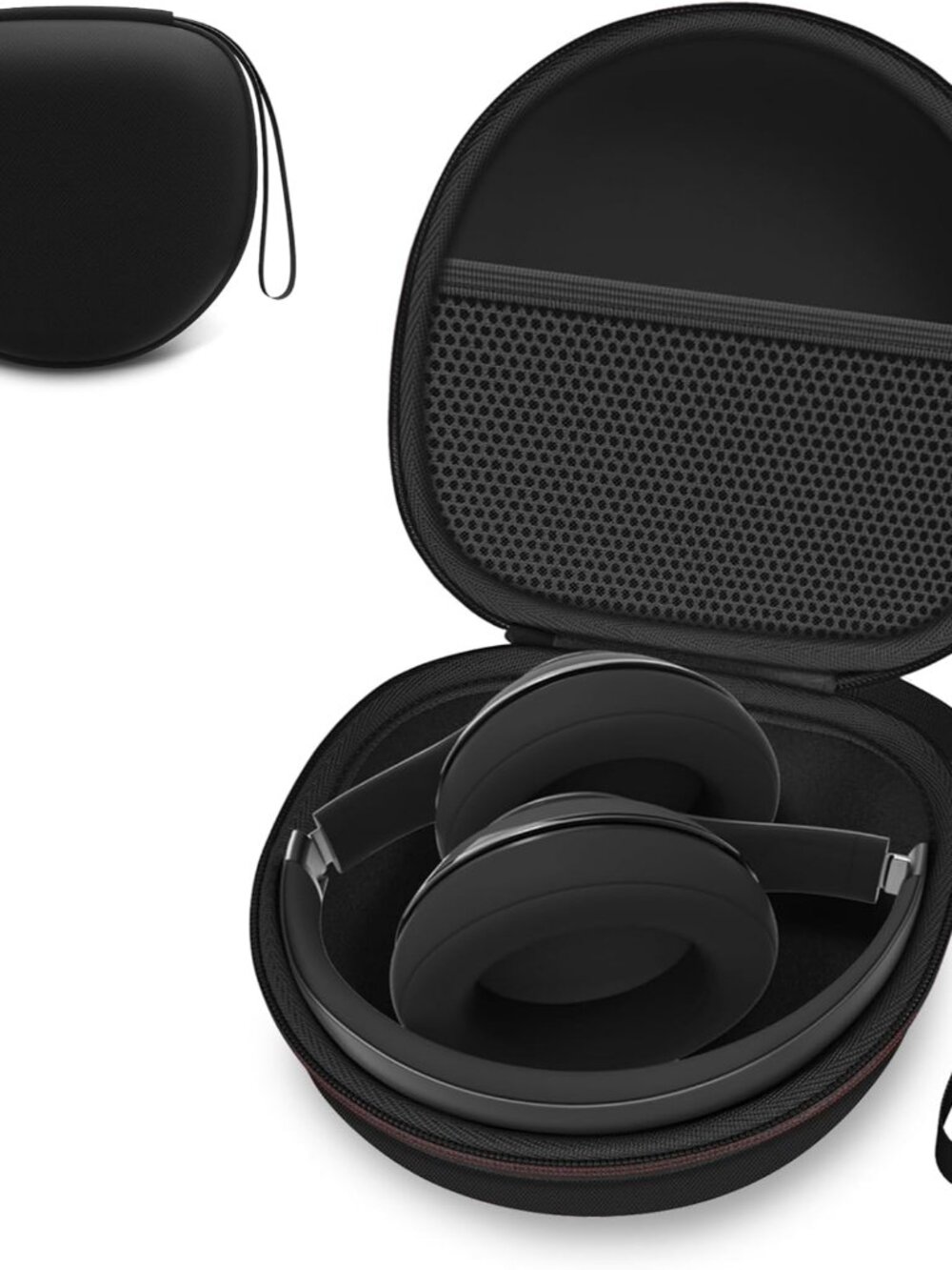 Headphone Headset Case for Folding Headphone, Black